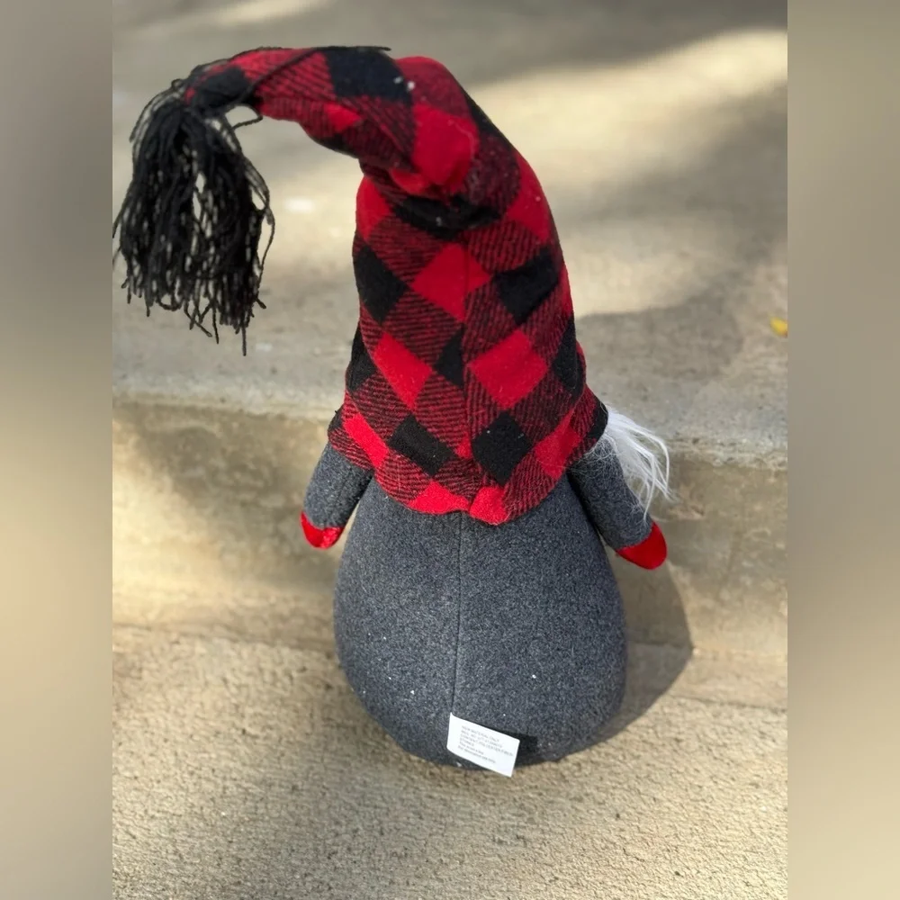 Pottery‎ Barn Gnome Plush Rustic Christmas Buffalo Plaid Farmhouse CountryCore